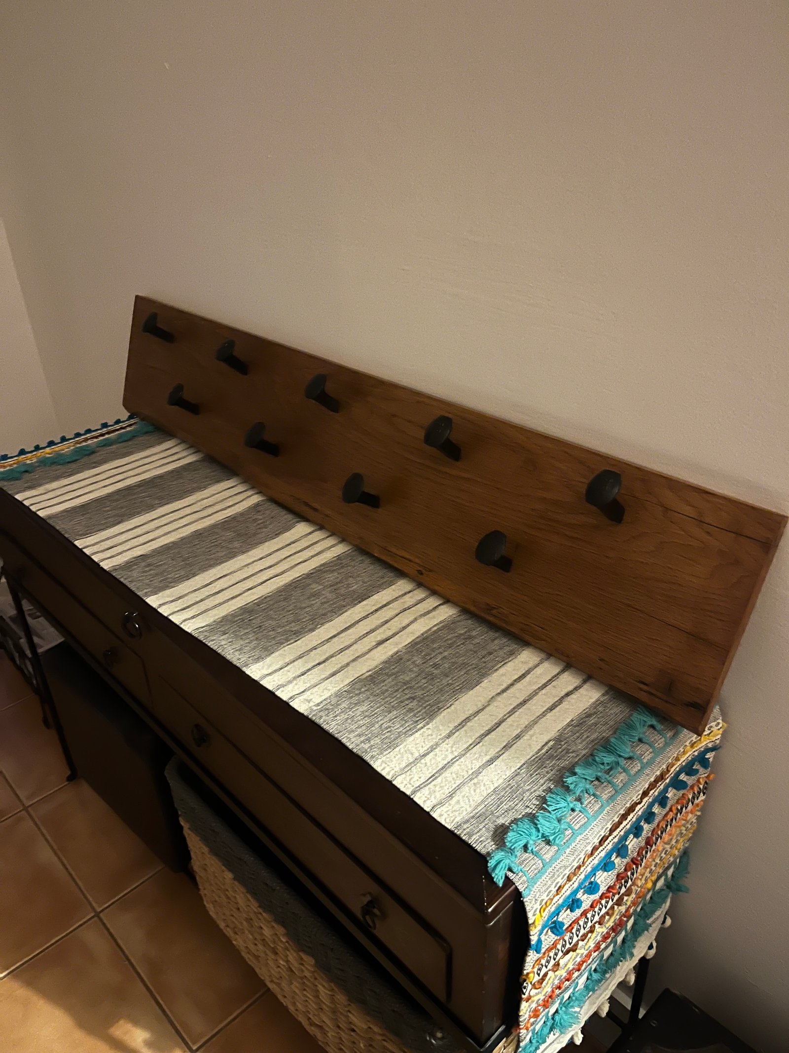 Railroad Spike Hat Rack